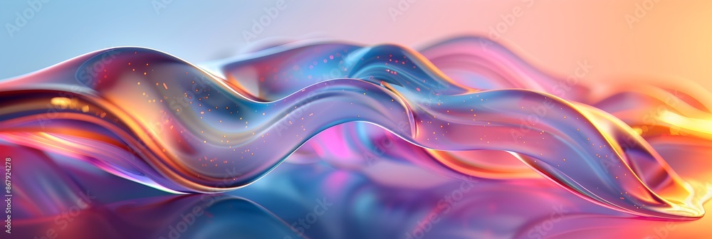 Liquid shapes abstract holographic 3D wavy background Liquid shapes abstract holographic 3D wavy background