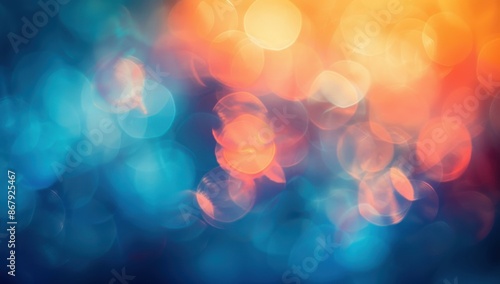 Blurred bokeh lights. AI. © sergio