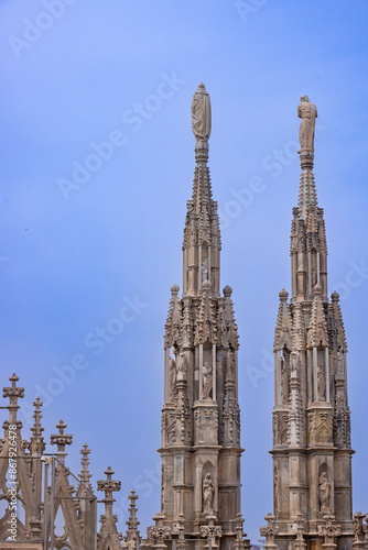 Zdobienia katedry Duomo w Mediolanie