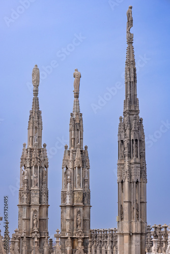 Zdobienia katedry Duomo w Mediolanie