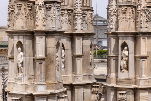 Zdobienia katedry Duomo w Mediolanie
