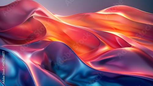 Abstract 3d render, background design, modern illustration