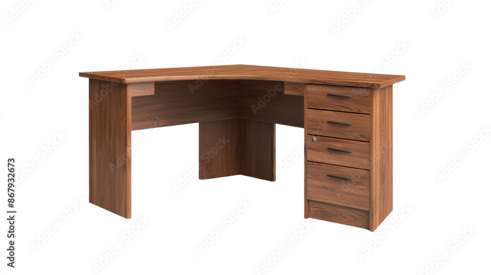 Corner desk on transparent bacground Corner desk on transparent bacground