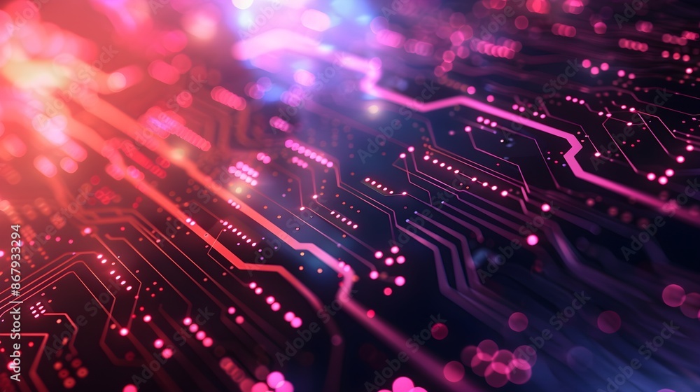 Digital technology banner with circuit board design image in bitmap format Digital technology banner with circuit board design image in bitmap format