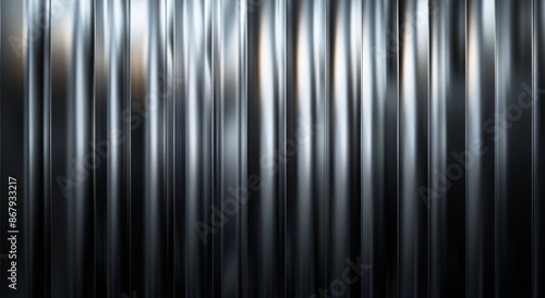 Close Up of Shiny Metal Cylinders in an Industrial Setting