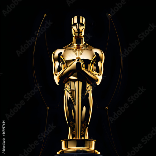 Iconic Gold Oscar Statuette: The Symbol of Achievement in Global Cinema photo