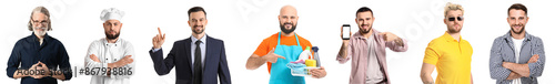 Collection of bearded men o...