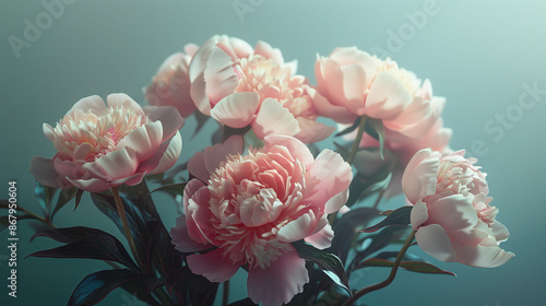 Wallpaper Mural Beautiful bouquet of peonies Torontodigital.ca