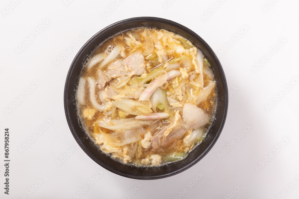 ねぎ塩豚バラ 卵あんかけ うどん ねぎ塩豚バラ 卵あんかけ うどん