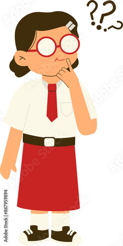 Indonesian elementary student thinking