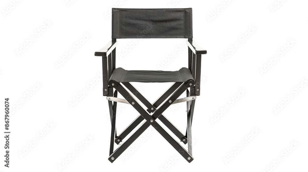 Folding chair mockup on transparent background Folding chair mockup on transparent background