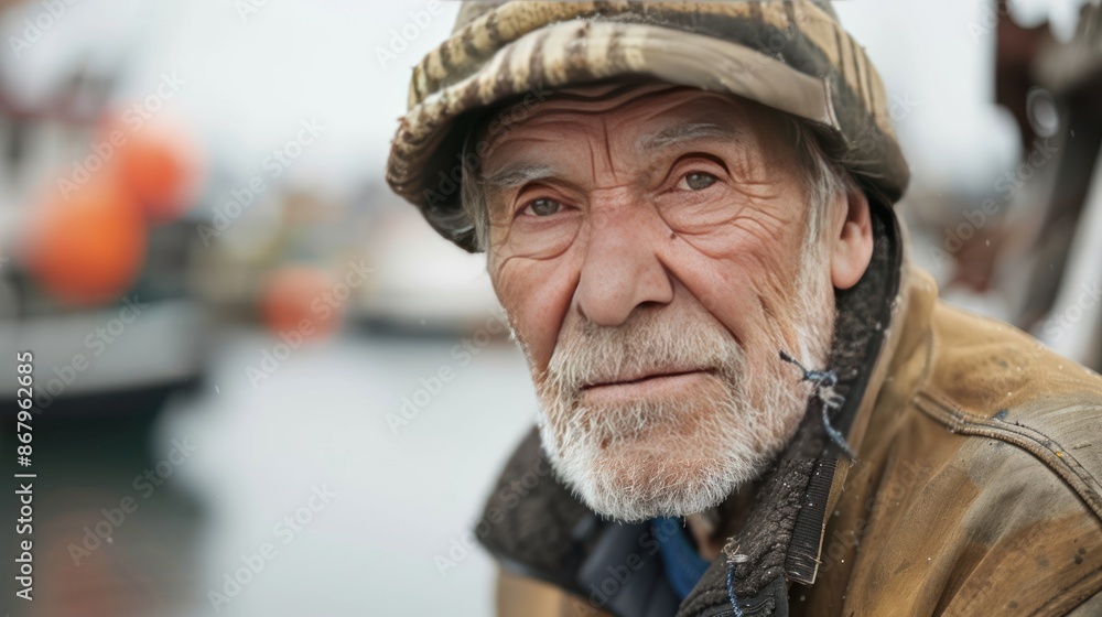 Close-Up Portrait of an Elderly Man with a Thoughtful Expression Close-Up Portrait of an Elderly Man with a Thoughtful Expression