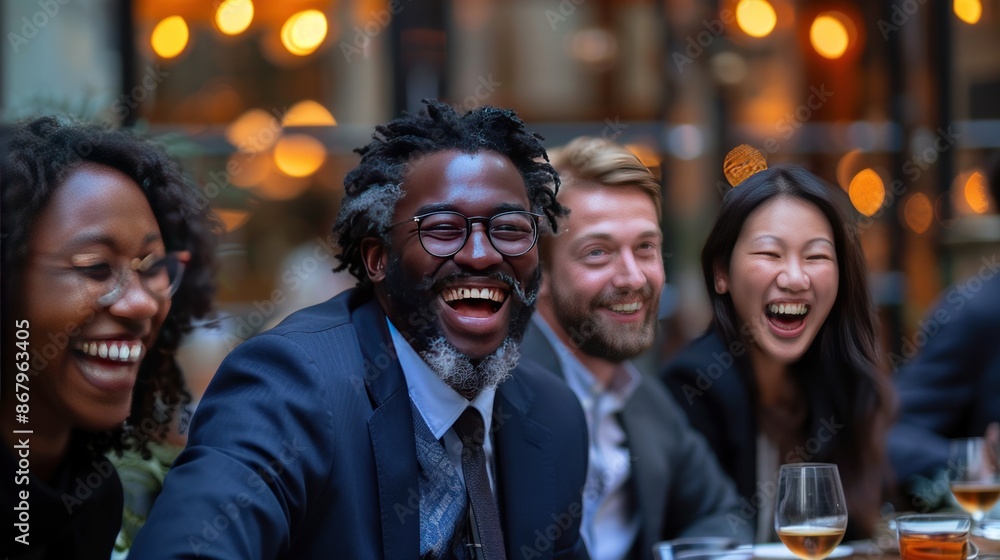 Joyful Gathering of Diverse Friends Joyful Gathering of Diverse Friends