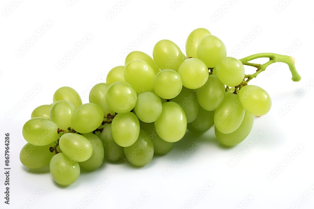 Green grapess on white background, Fresh Green grapess Green grapess on white background, Fresh Green grapess
