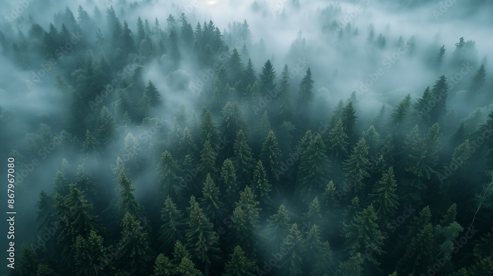 fog in the pinforest