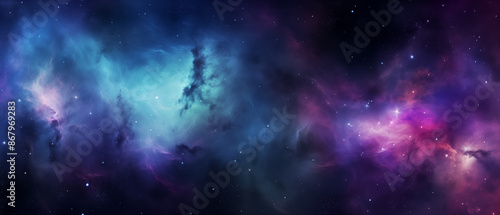 Ethereal Nebula with Distant Stars