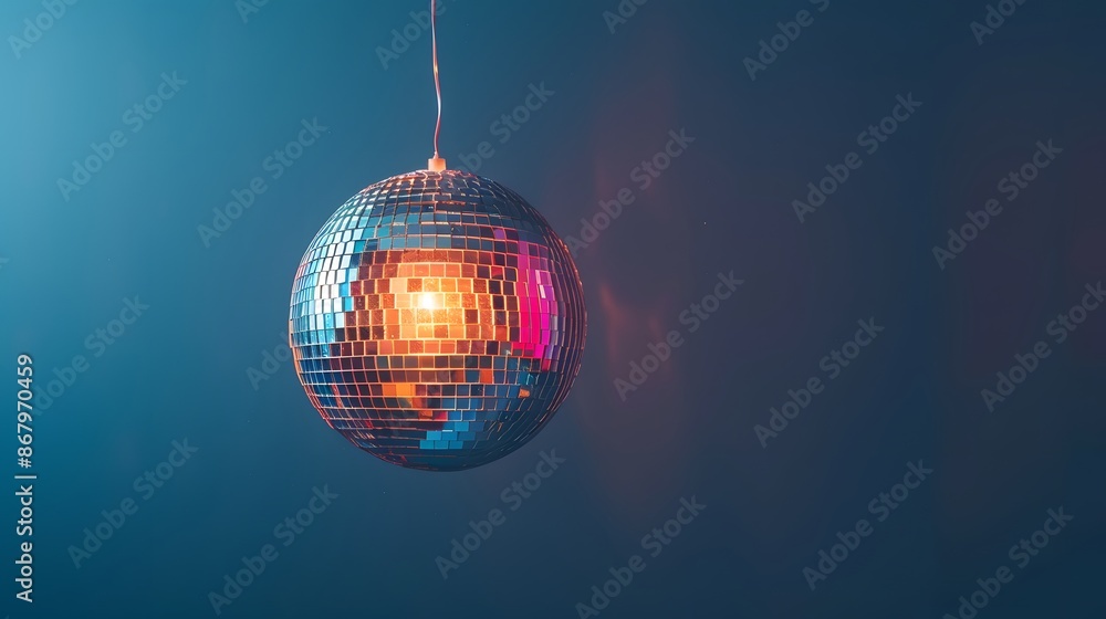 Obraz premium purple disco ball