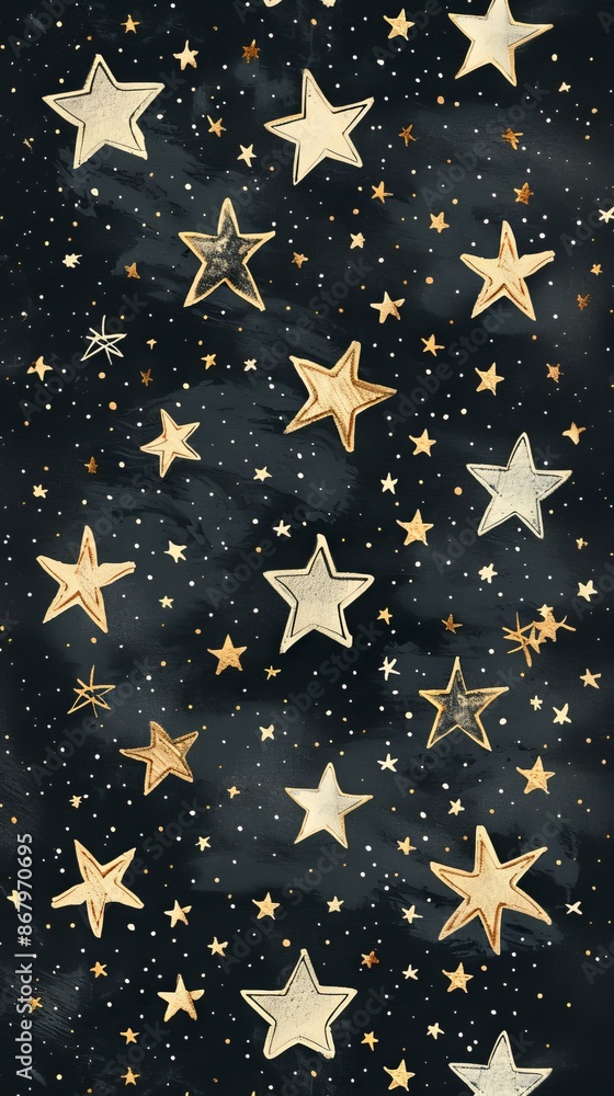 Illustration of stars on a simple background. Illustration of stars on a simple background.