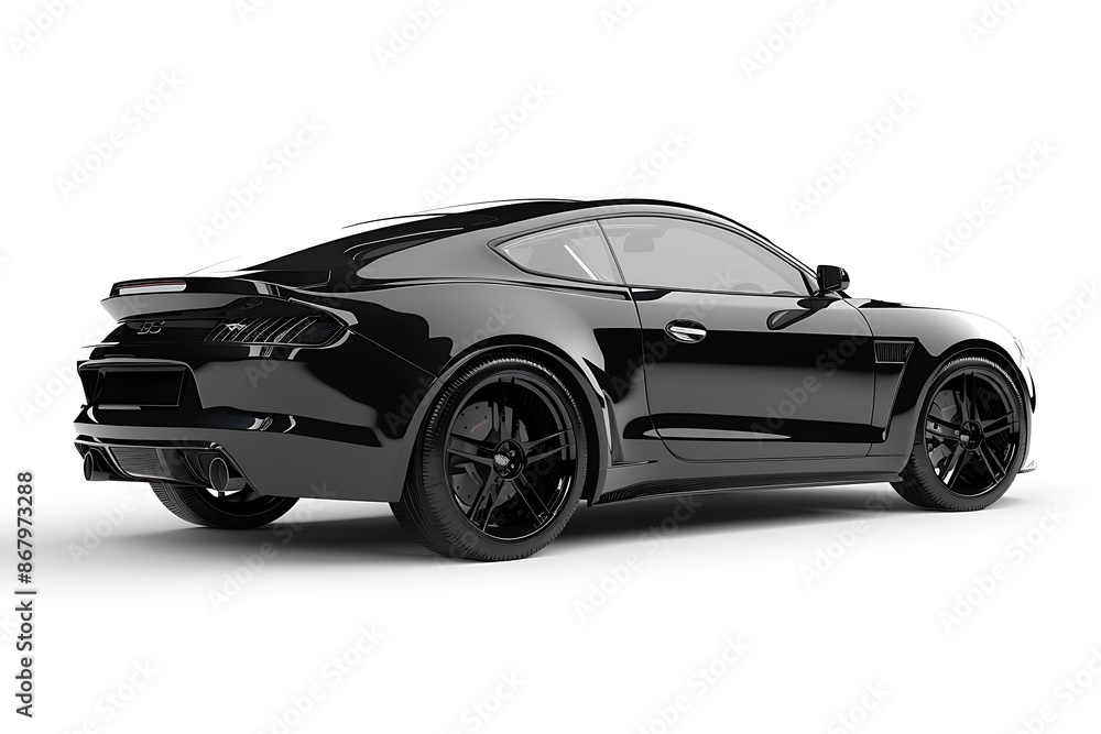Black car isolated on white background Black car isolated on white background