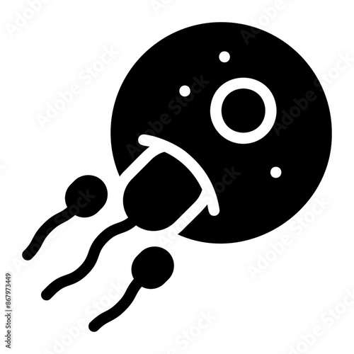 fertilization glyph icon