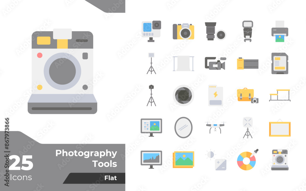 Photography Tools Flat Icons Photography Tools Flat Icons