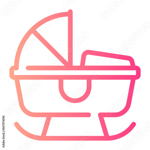 cradle gradient icon