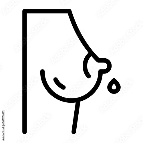breastfeeding line icon