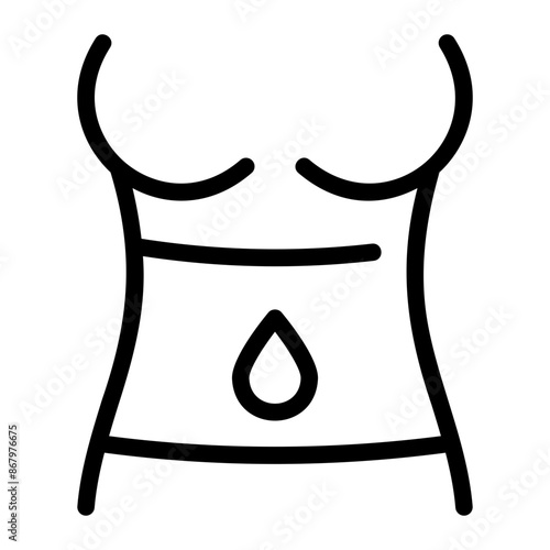 miscarriage line icon