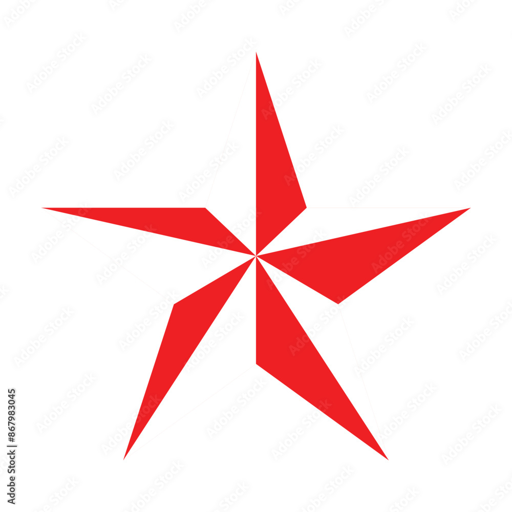 Obraz premium Star icon. red Star vector. Modern simple star collection. Vector illustration.