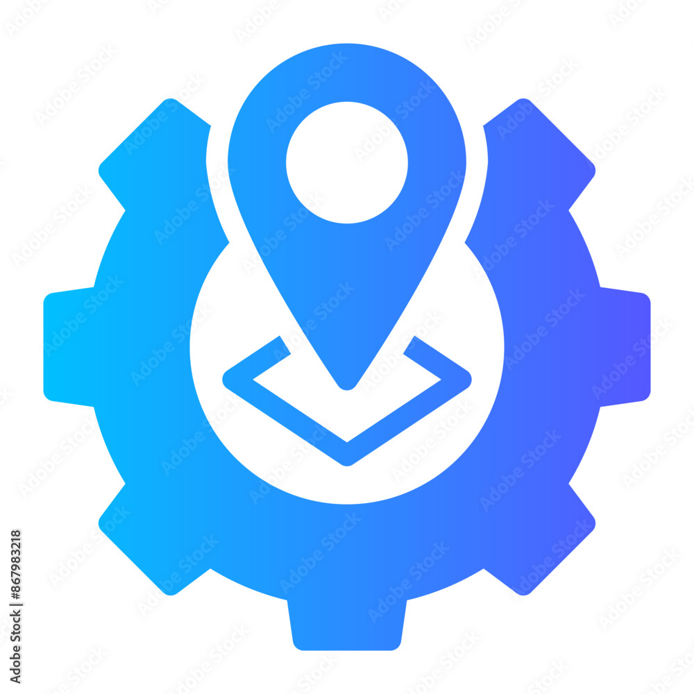 gear gradient icon gear gradient icon