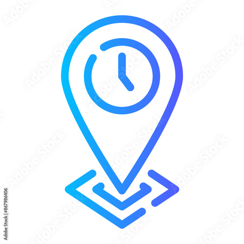 time gradient icon