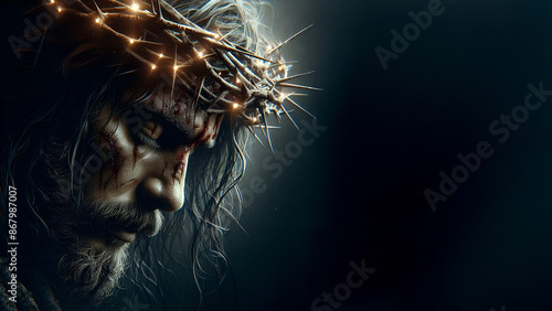 Jesus Christ with Crown of Thorns
