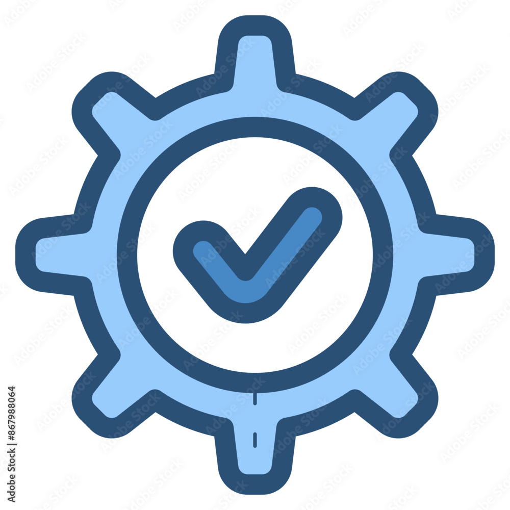 secure check configuration setting flat icon secure check configuration setting flat icon