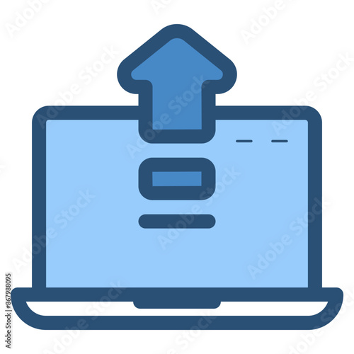 upgrade software laptop icon
