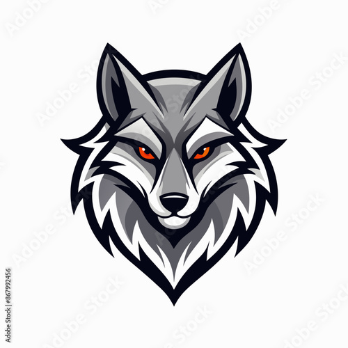 Wolf Logo Vector Illustration and Mascot Emblem photo