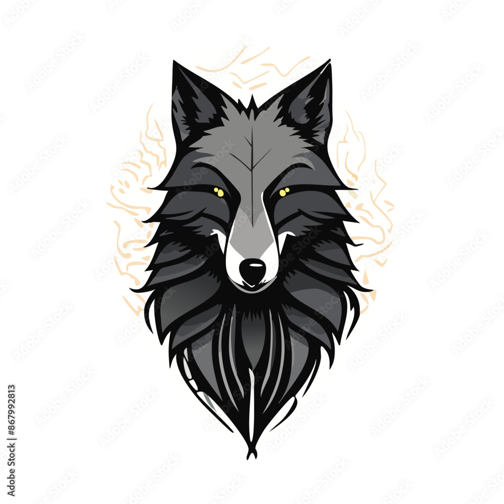 Fototapeta premium wolf head mascot
