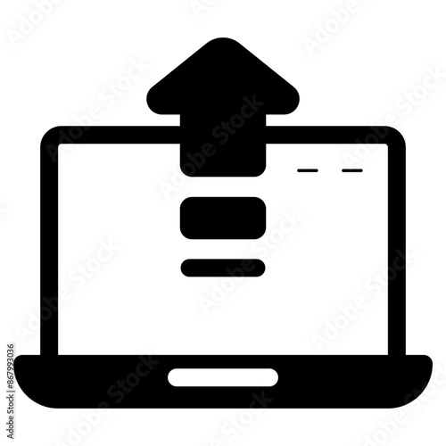 upgrade software laptop icon