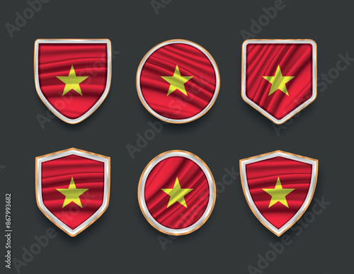 set of flags in frames with various frame shapes Free Download set of flags in frames with various frame shapes - GFXLoad