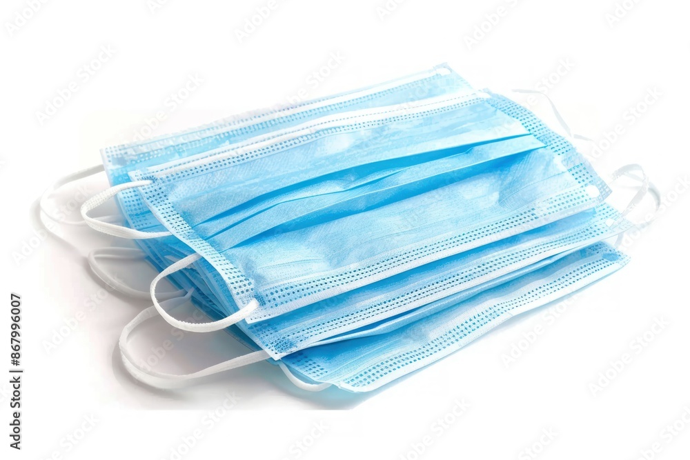 Stack of Blue Surgical Face Masks Stack of Blue Surgical Face Masks