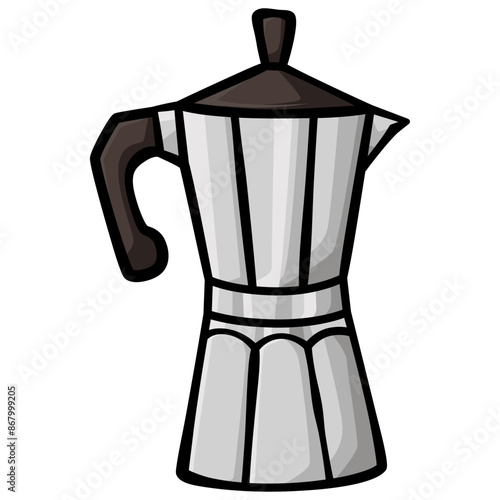 Mokapot handdrawn doodle