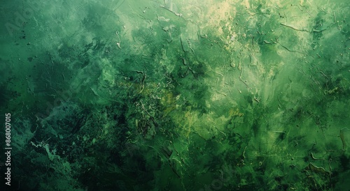 Abstract Green Textured Wall Background © olegganko