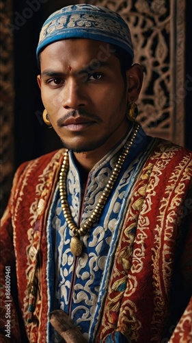 Photorealistic Portrait in Traditional Clothing