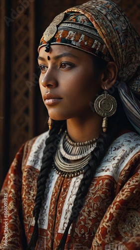 Photorealistic Portrait in Traditional Clothing
