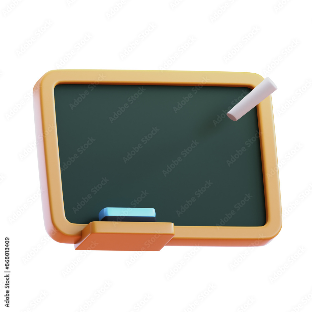 blakboard with chalk 3d illustration blakboard with chalk 3d illustration