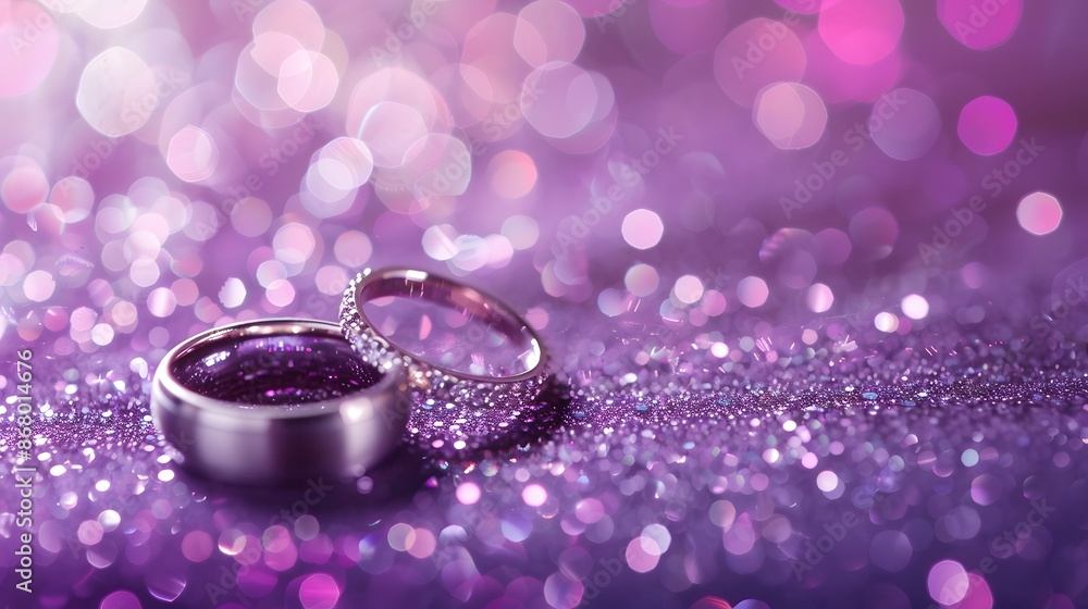 Jewelry diamond ring on a bokeh background Jewelry diamond ring on a bokeh background