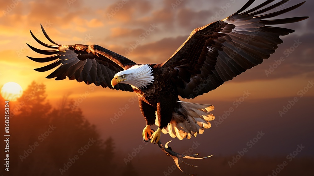 Naklejka premium eagle in flight