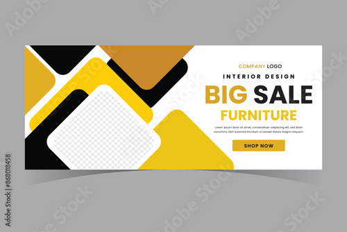  furniture Facebook cover page template