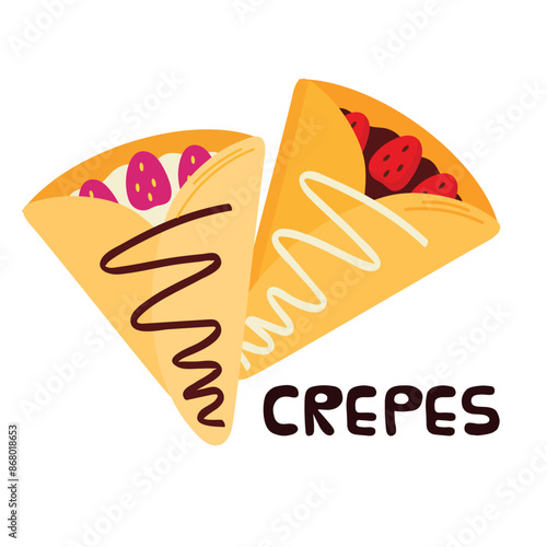 Crepes icon clipart avatar logtotype isolated vector illustration