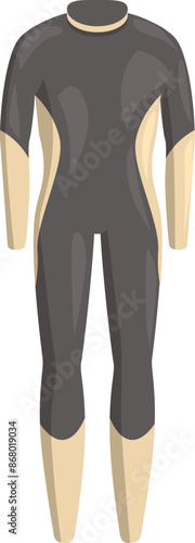 Professional diving suit protecting the body from cold water while exploring underwater world