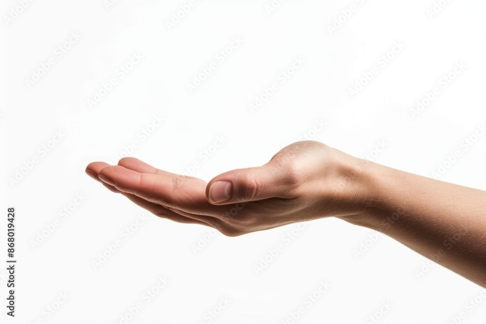 Outstretched hand ready to receive or give in a moment of connection Outstretched hand ready to receive or give in a moment of connection
